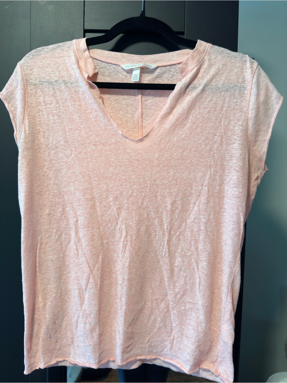 Victoria's Secret Peach/Pink V-Neck Top